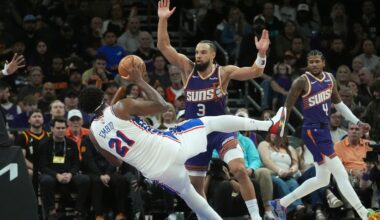 76ers star Joel Embiid sits out against Trail Blazers to rest right knee after an off day