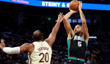 Gui Santos makes go-ahead layup late, scores 16 as Warriors rally to beat Grizzlies 114-113