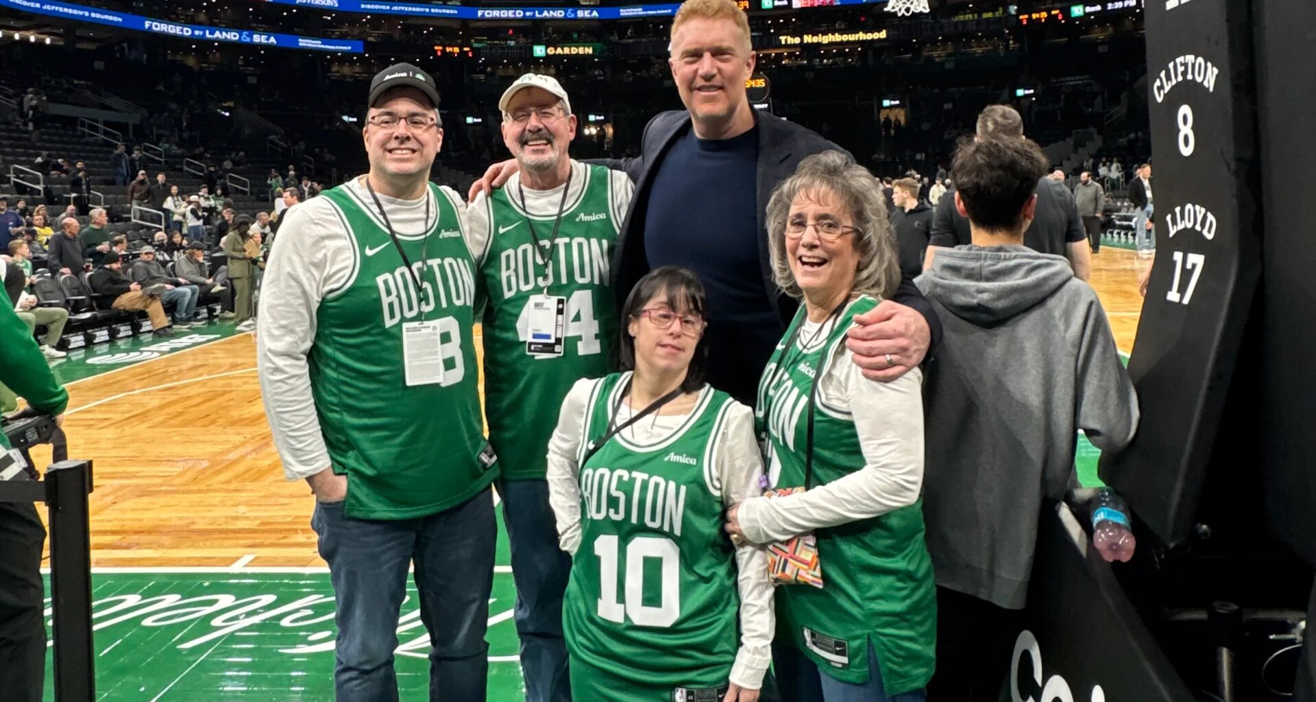 Amica, Celtics honor local Special Olympian with VIP experience