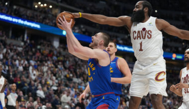 Donovan Mitchell, James Harden rally Cavaliers to 119-117 win over Nuggets