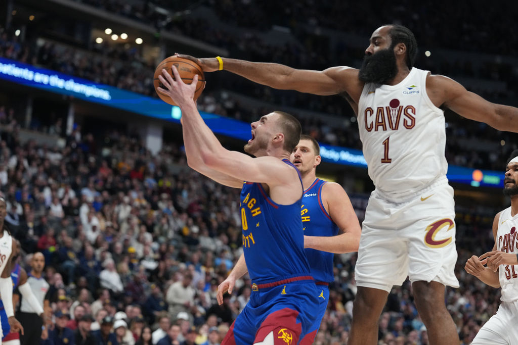 Donovan Mitchell, James Harden rally Cavaliers to 119-117 win over Nuggets