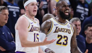 Lakers Issue Injury Updates on LeBron James and Austin Reaves