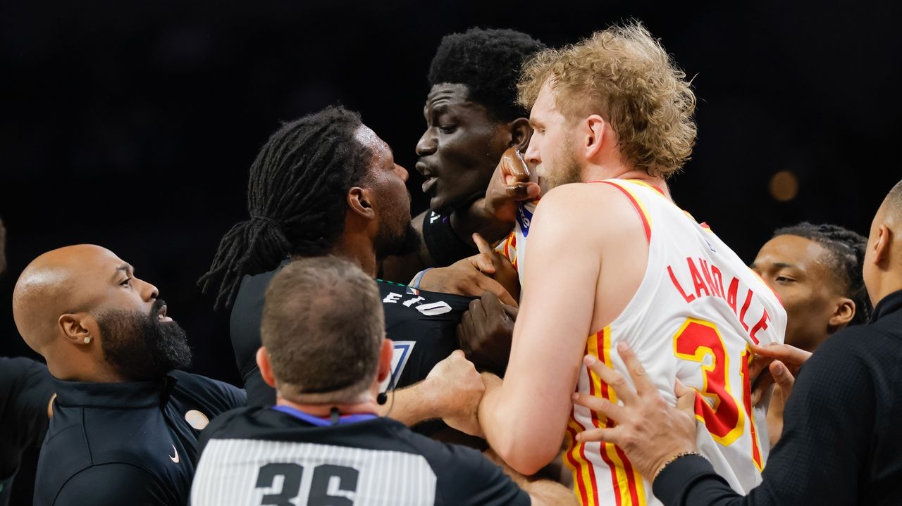 NBA fines Hawks' Mouhamed Gueye and Timberwolves' Naz Reid $35,000 each