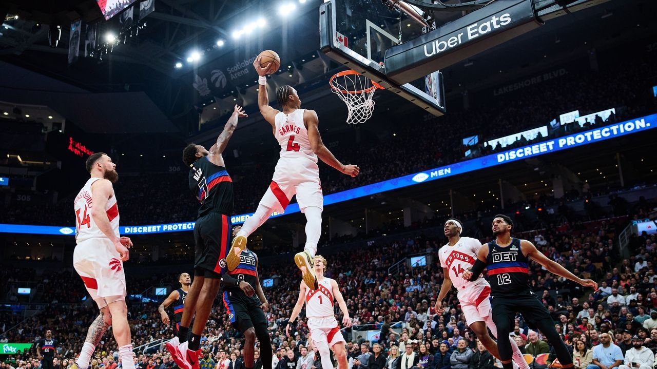 Cunningham scores 28 points, Pistons overcome suspensions to rout Raptors 113-95