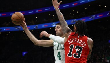 Mazzulla sees improvement from Vucevic after practicing with Celtics