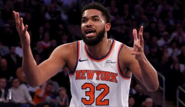 Karl-Anthony Towns Reacts to Jeremy Sochan’s Knicks Post