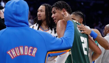 Best images from Thunder's 110-93 loss to Bucks
