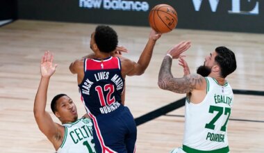 Celtics jersey history No. 77 -- Vincent Poirier (2019-20)