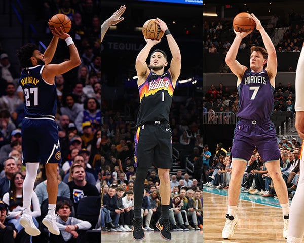 Jamal Murray, Devin Booker, Kon Knueppel
