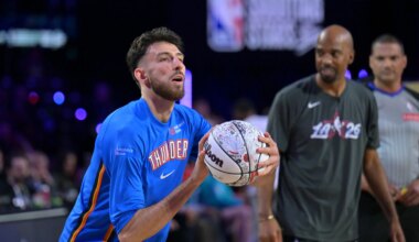 How did Chet Holmgren do in Shooting Stars event?