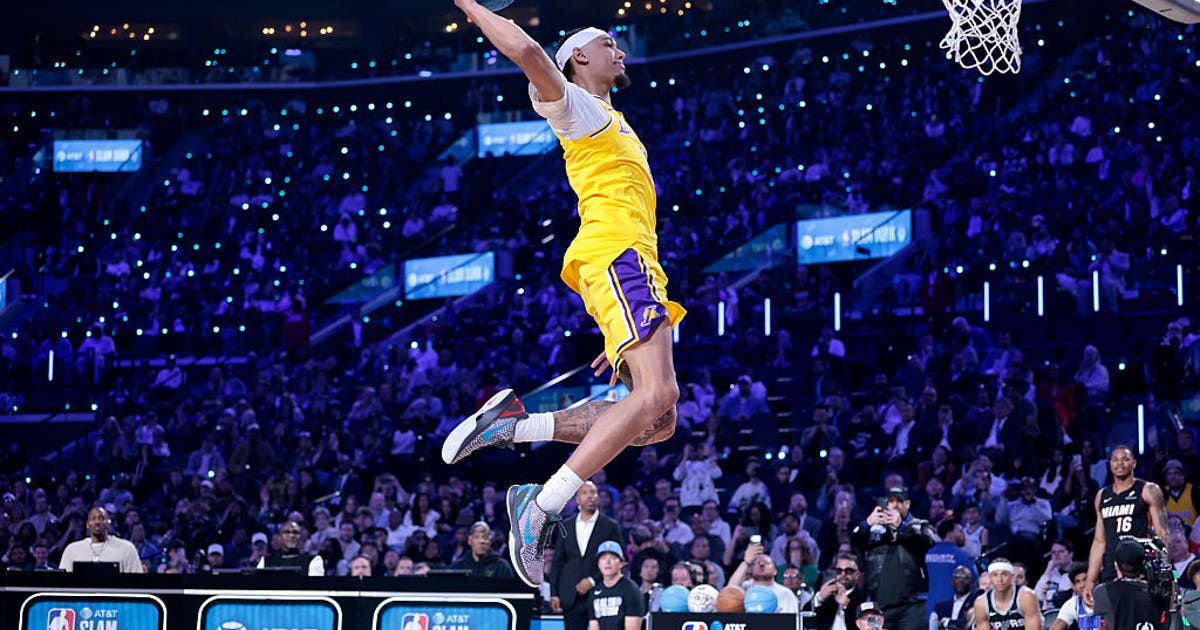 Lakers' Jaxson Hayes falls short in slam dunk contest at Intuit Dome