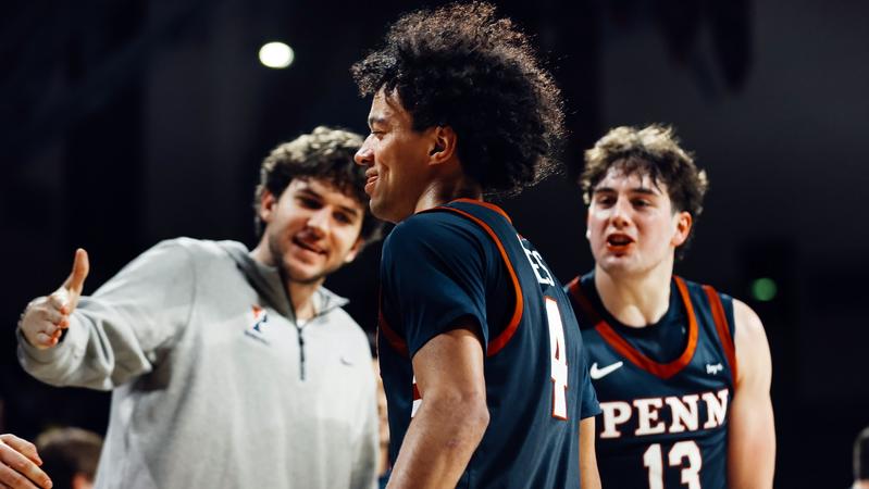 Men's Basketball Outguns Cornell Again, This Time 82-76 at The Palestra