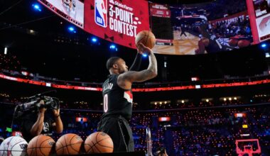 Damian Lillard makes it rain, wins a record-tying 3rd NBA 3-point contest title