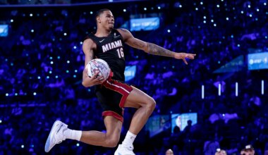 Incredible Keshad Johnson NBA Slam Dunk Contest photos