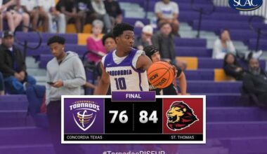 Concordia Men’s Basketball Falls 84–76 on the Road to No. 1 St. Thomas