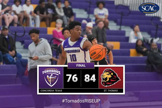 Concordia Men’s Basketball Falls 84–76 on the Road to No. 1 St. Thomas