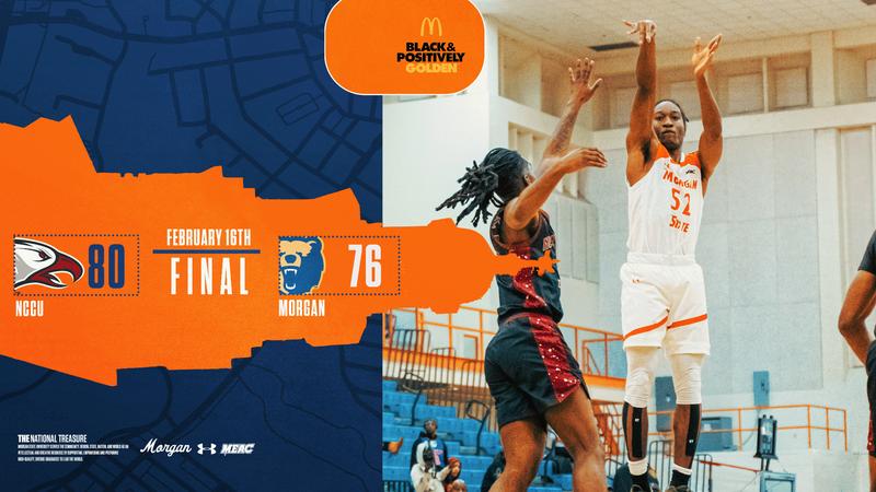 Morgan State Men’s Basketball Late Rally Falls Short to North Carolina Central
