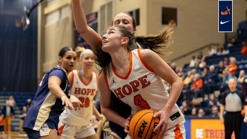 Nationally-Ranked Women's Basketball Turns Back Albion, Clinches No. 2 Seed in MIAA Tournament