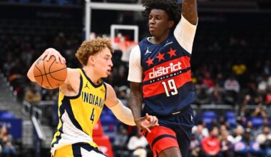 Seven double-figure scorers enable Wizards to edge Pacers