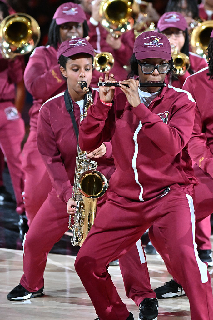 Celebrities Attend Charlotte Hornets v Atlanta Hawks