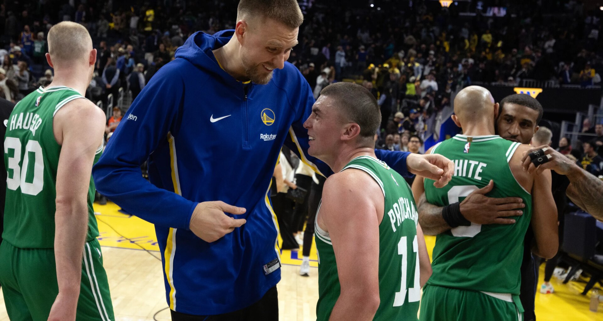 Kristaps Porzingis says he had high expectations for Celtics this season