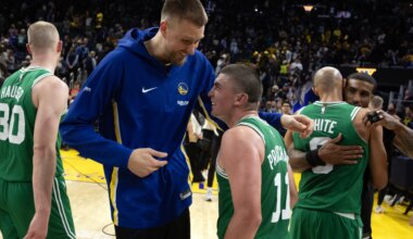 Kristaps Porzingis says he had high expectations for Celtics this season