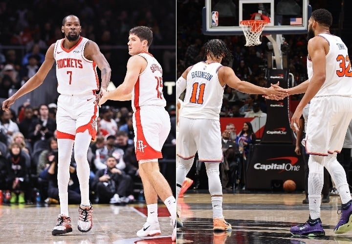 Kevin Durant & Reed Sheppard, Jalen Brunson & Karl-Anthony Towns