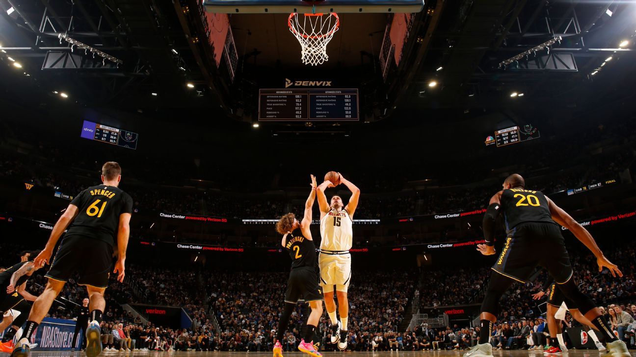 Golden State downs Denver despite triple-double from Jokic