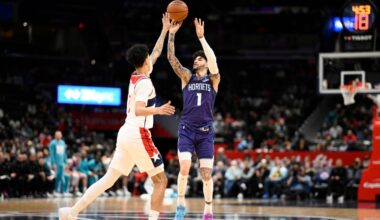 LaMelo Ball hits career-high 10 3s, scores 37 points to help Hornets rout Wizards