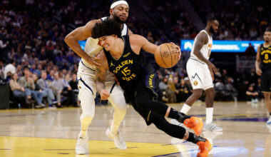 Podziemski's late scoring leads Warriors to a 128-117 win over the Nuggets