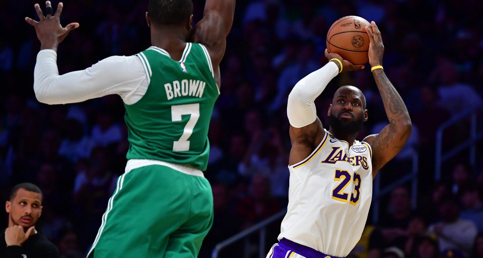 LeBron James on Jaylen Brown season with Celtics, relationship