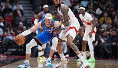 Best images from Thunder's 116-107 win over Raptors