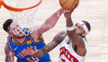 Toronto Raptors vs. Oklahoma City Thunder-Xinhua