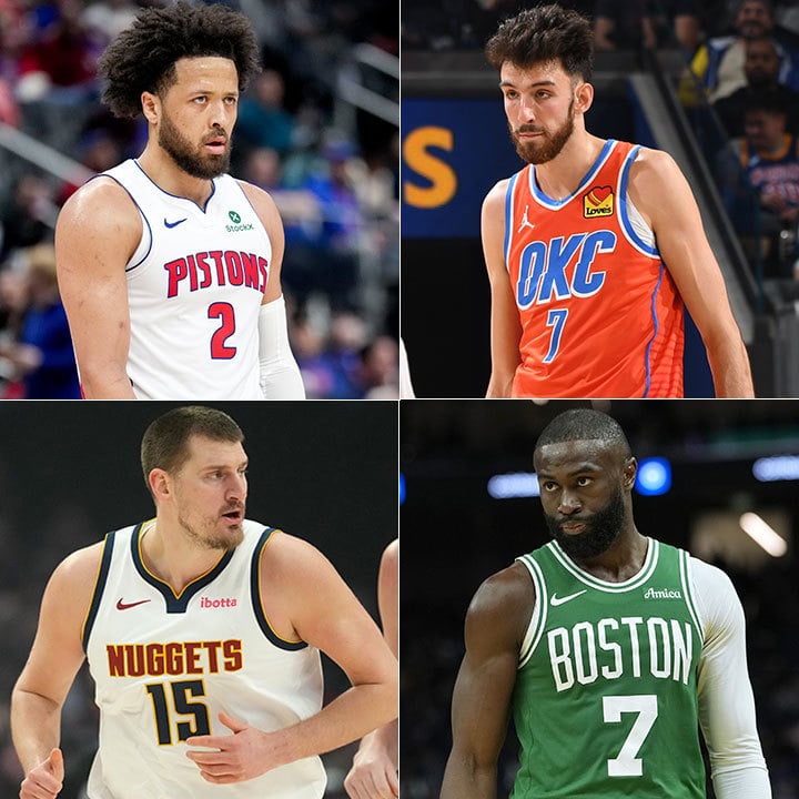 Cade Cunningham, Chet Holmgren, Nikola Jokić, Jaylen Brown