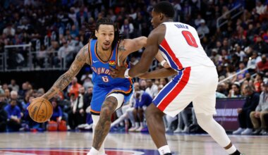 Thunder show fight in 124-116 loss to Pistons