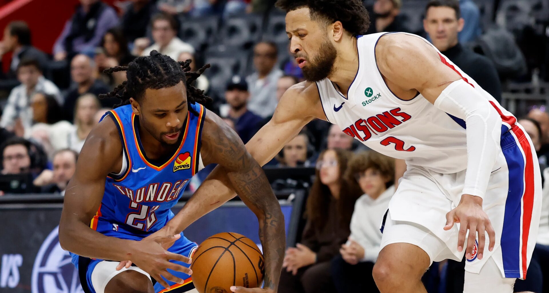 Best images from Thunder's 124-116 loss to Pistons