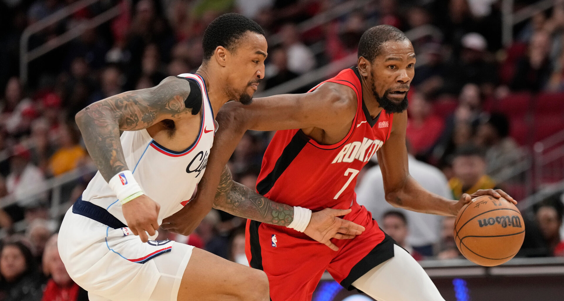Durant's 26 points lead Rockets over Clippers 102-95