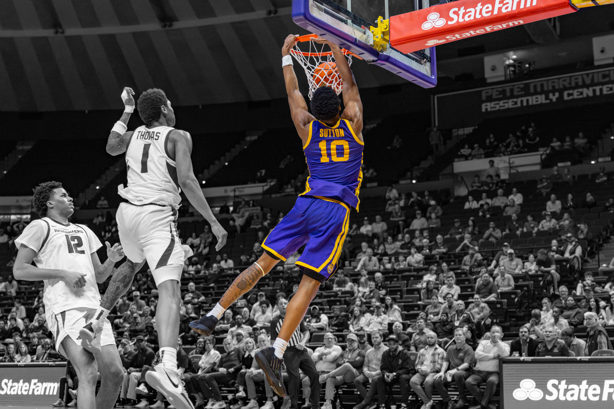 PHOTOS: LSU basketball color isolation