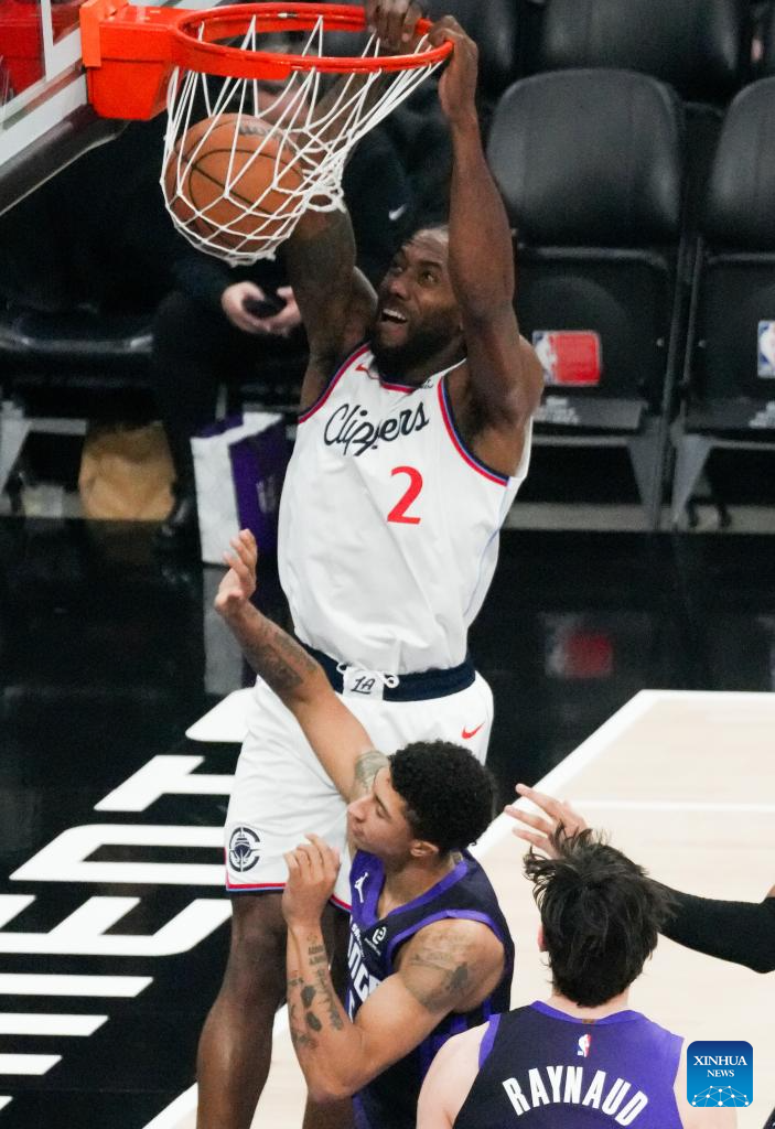 Los Angeles Clippers vs. Sacramento Kings-Xinhua