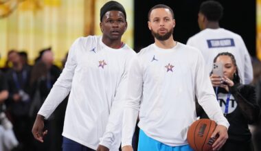 Stephen Curry Wears Anthony Edwards' 'Gold Medal' AE 1 Low Signature Shoe in NBA ASG Weekend Video