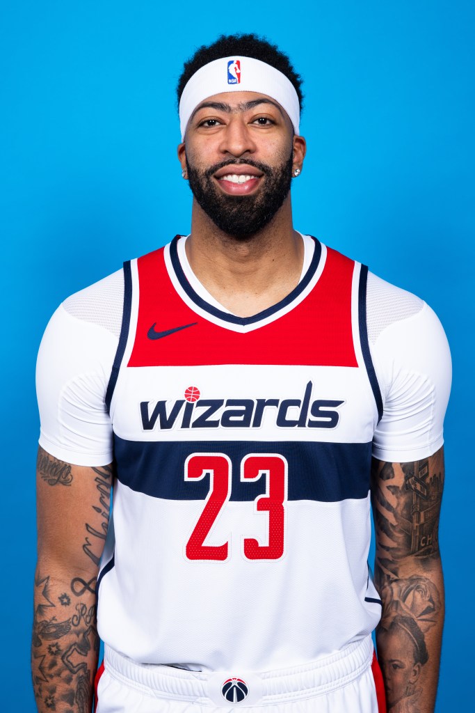 Anthony Davis #23 of the Washington Wizards poses for a portrait on February 6, 2026 at Capital One Arena in Washington, DC.
