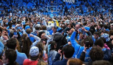 Jon Scheyer Reveals Duke Staffer Got Bloody Lip After Being Trampled in UNC Court Storming