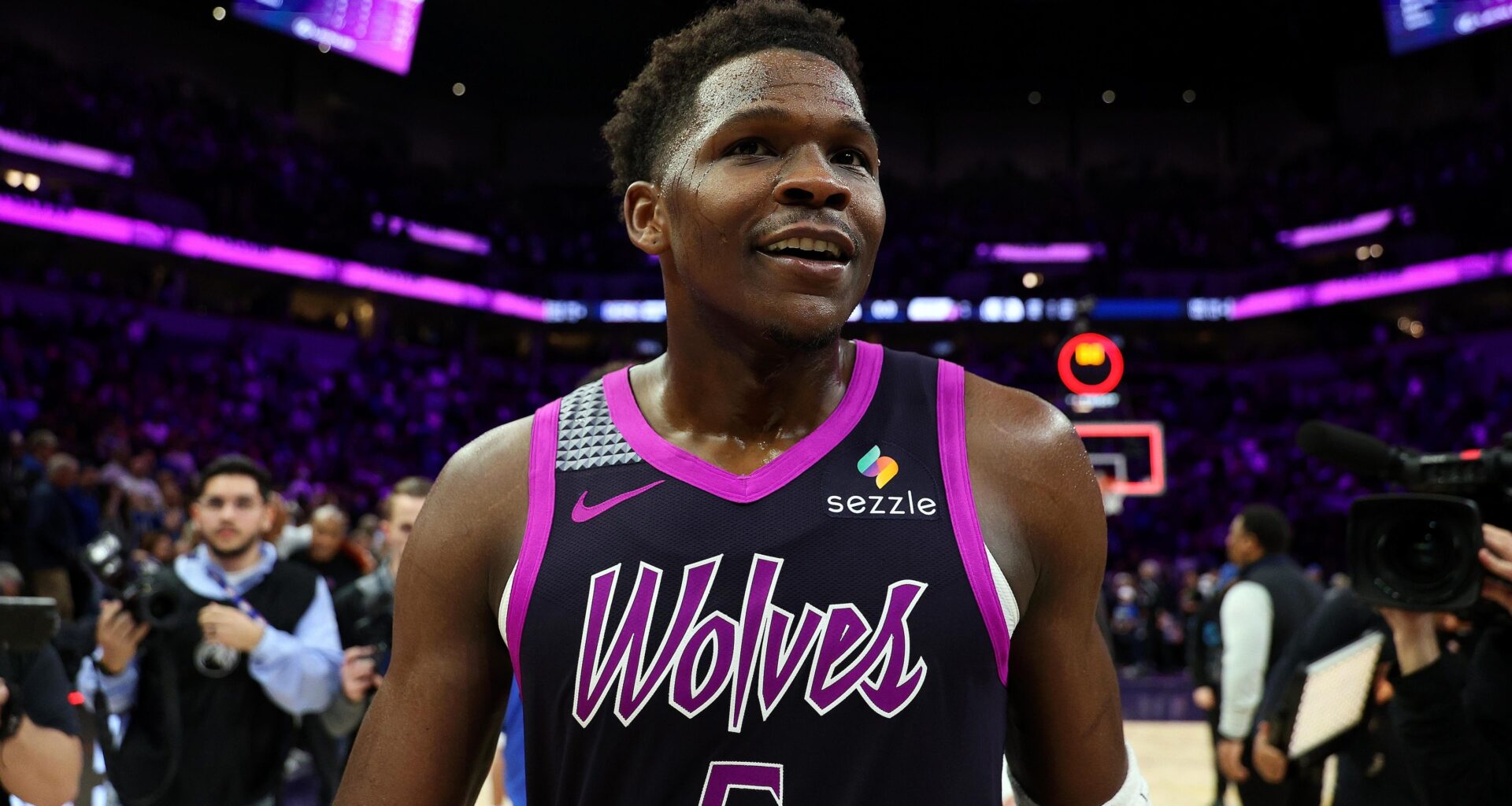 Anthony Edwards Reacts on Video After Hearing Someone Spent $426K on a Trading Card of Wolves Star