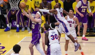 Austin Reaves powers Lakers past Sixers as Luka Dončić exits early