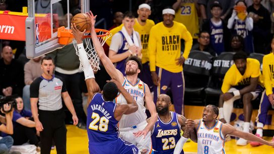 Luka-less Lakers falter down the stretch in fourth quarter loss to Thunder