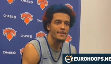 Sochan debuts Knicks-colored hair, reacts to move from Spurs