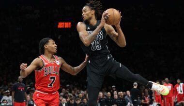 Nic Claxton sets career high as Nets pull out victory over Bulls