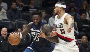 Timberwolves try to recalibrate visiting injury riddled Trail Blazers