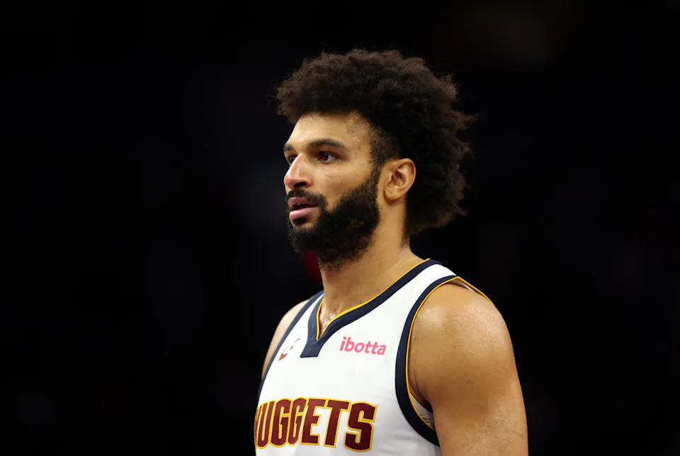 Denver Nuggets guard Jamal Murray (27)© Mark J&period; Rebilas-Imagn Images