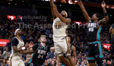 Gui Santos makes go-ahead layup late, scores 16 as Warriors rally to beat Grizzlies 114-113